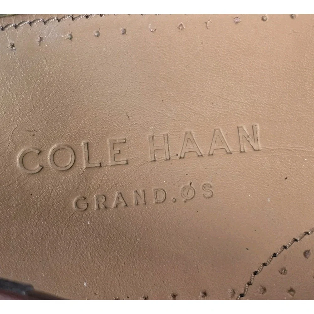 Cole Haan Grand OS Mens 11.5M Chocolate Brown Slip On Driving Loafers Shoes
